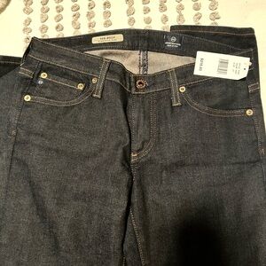 Women’s AG Adriano Goldschmied Dark Indigo Slim Straight Jeans